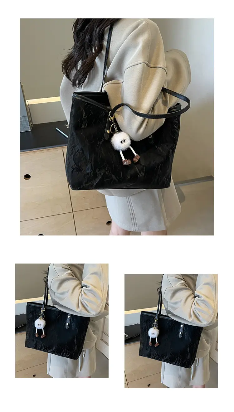 Black Embroidered Tote Bag for Women 2026 — feature 5