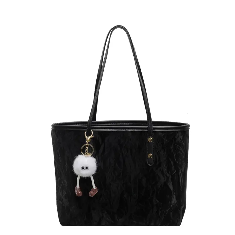 Black Embroidered Tote Bag for Women 2026 - Image 3