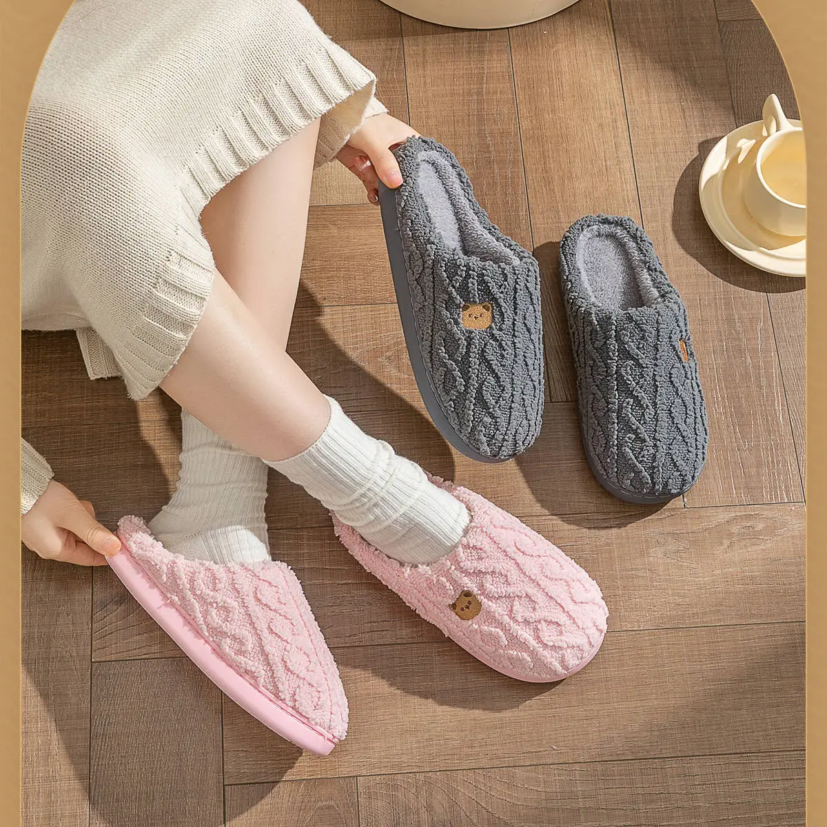 Women Cotton Slippers Autumn 2025 Non-Slip Soft — feature 12