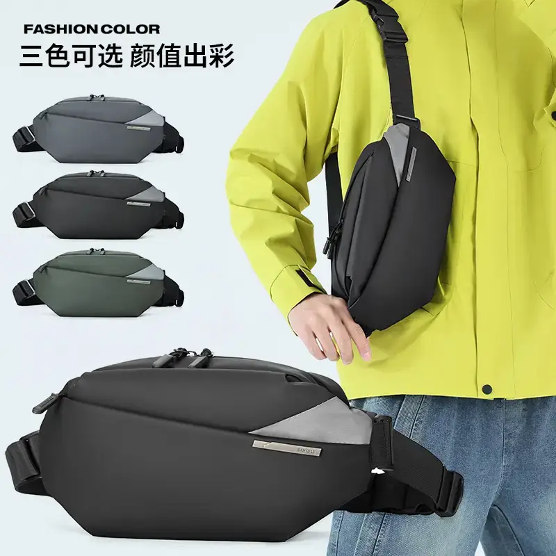 Men's Casual Crossbody Bag for Motorcycle & Sports Use - Image 8