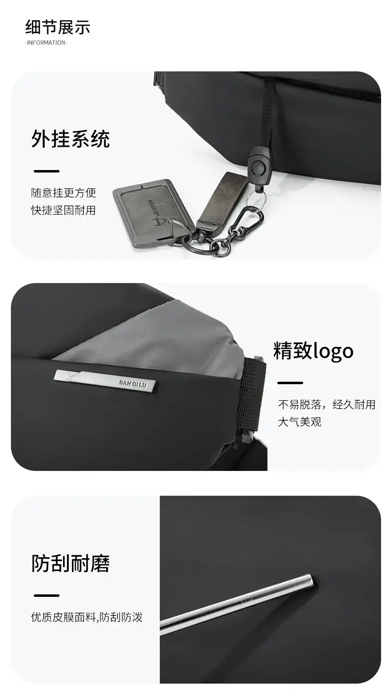 Men's Casual Crossbody Bag for Motorcycle & Sports Use — feature 19