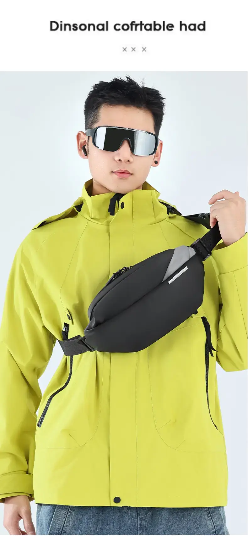 Men's Casual Crossbody Bag for Motorcycle & Sports Use — feature 21