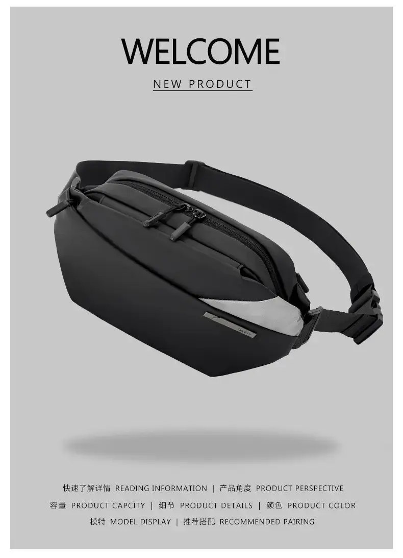 Men's Casual Crossbody Bag for Motorcycle & Sports Use — feature 4