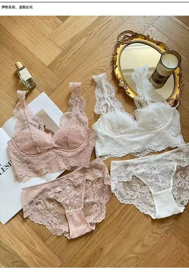 Big Chest Small Underwear Women's French Lace Back Vest — feature 7