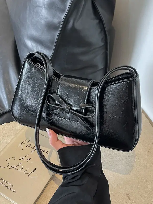 Black Crossbody Bag for Women 2026 Retro Design - Image 7
