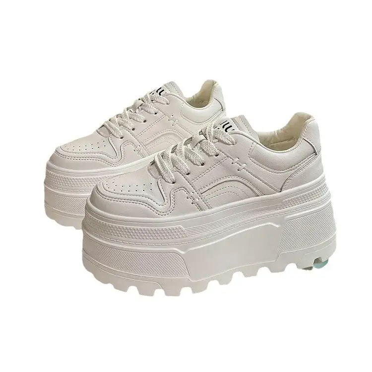 Thick bottom small white shoes with skirt 2025 spring new small height platform shoes light casual sports shoes - Image 6