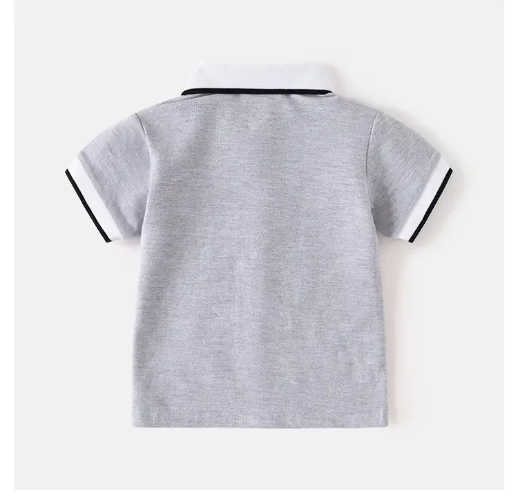 Kids Polo T-Shirt Grey 2026 New Style β feature 12