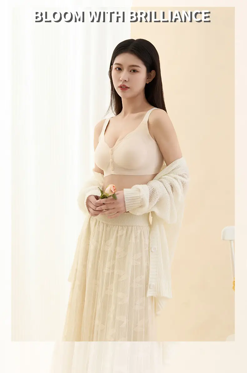 Summer Underwear for Pregnant Women, Beige Push-Up Design — feature 14