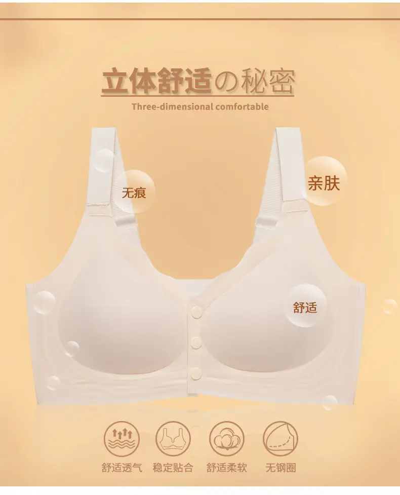Summer Underwear for Pregnant Women, Beige Push-Up Design — feature 2