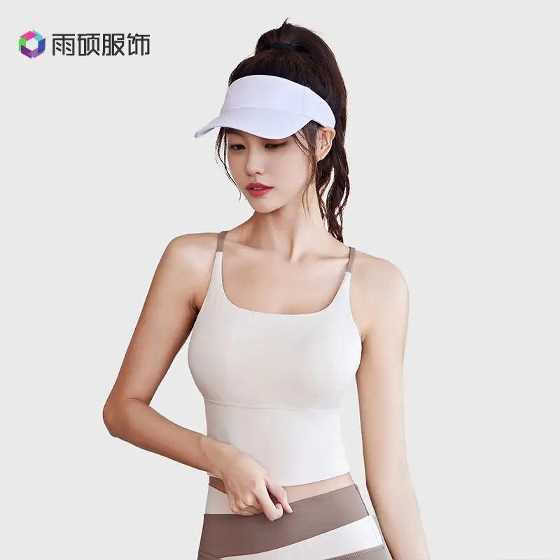Naked Sports Vest High-elastic Belt Chest Pad Fixed Cup Shockproof Yoga Bra Fitness Underwear for Women