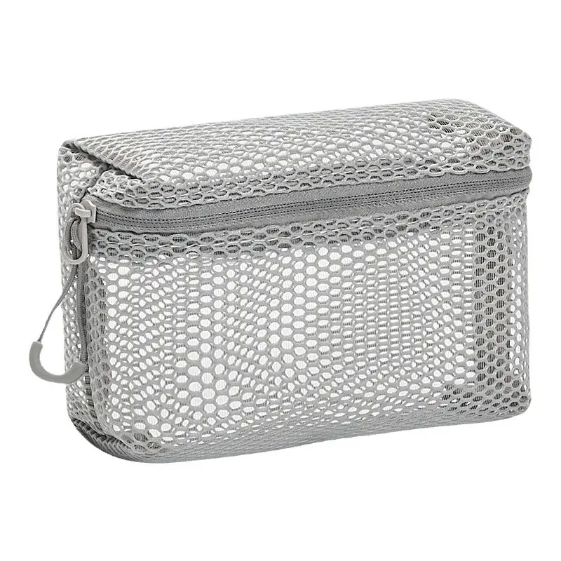 Women's Portable Mesh Cosmetic Travel Bag 25x33x9cm