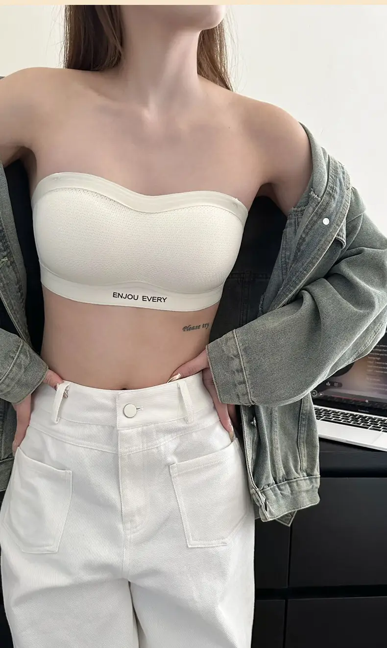 Traceless Strapless Underwear Women Small Chest Gathering Anti-Sagging — feature 14