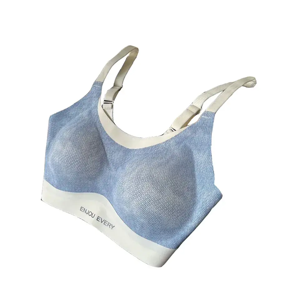 Women's Jelly Stitching Non-Rimmed Bra White - Image 10