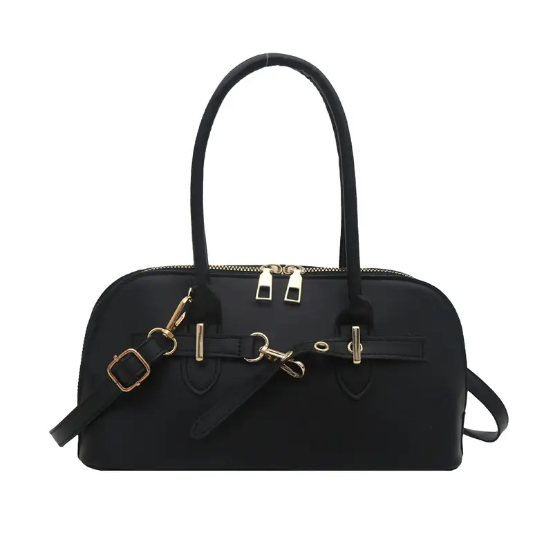 Light Grey Retro Shell Bag for Women 2024 Winter - Image 12