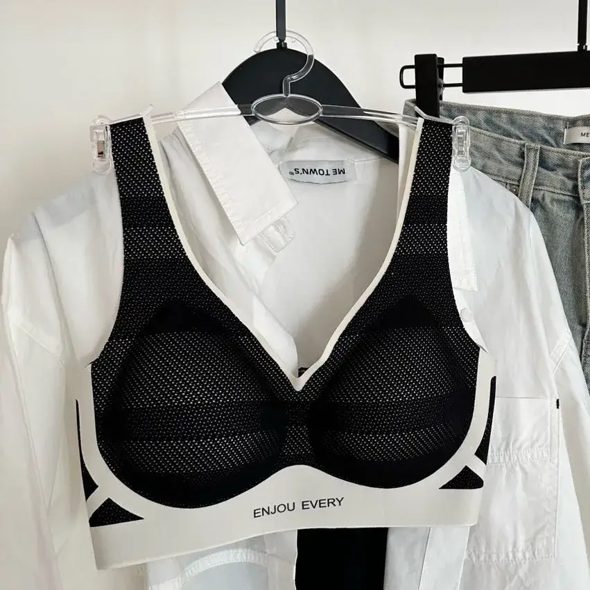 Women's Adjustable V-Neck Non-Steel Rings Bra - Image 5