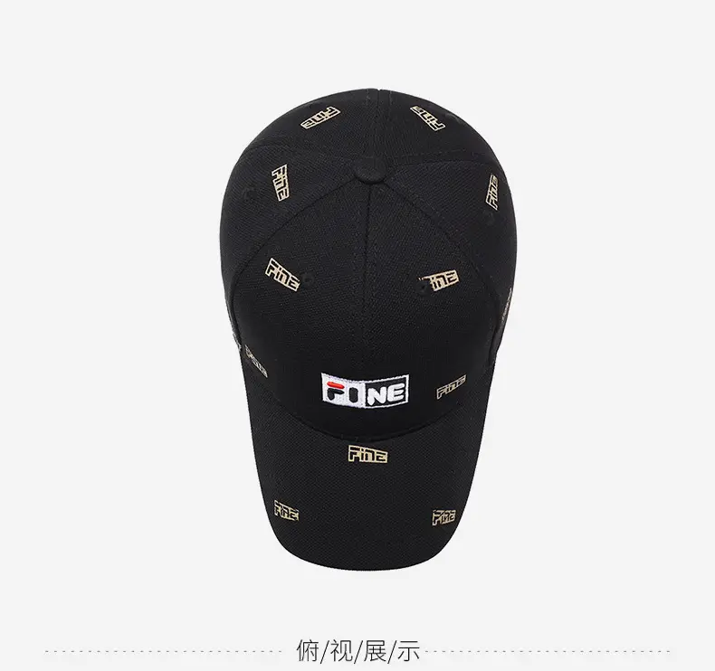Korean Style Black Baseball Cap with Embroidered Logo β feature 12