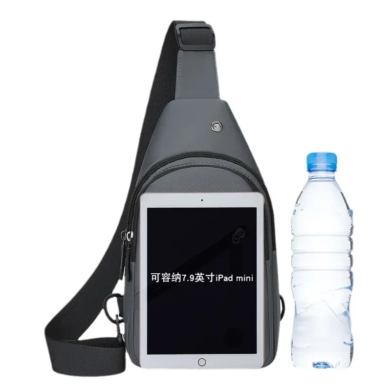 Men's Waterproof Crossbody Bag Blue Large Capacity
