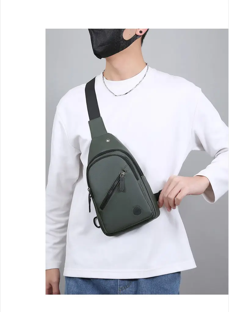 Men's Waterproof Crossbody Bag Blue Large Capacity — feature 15