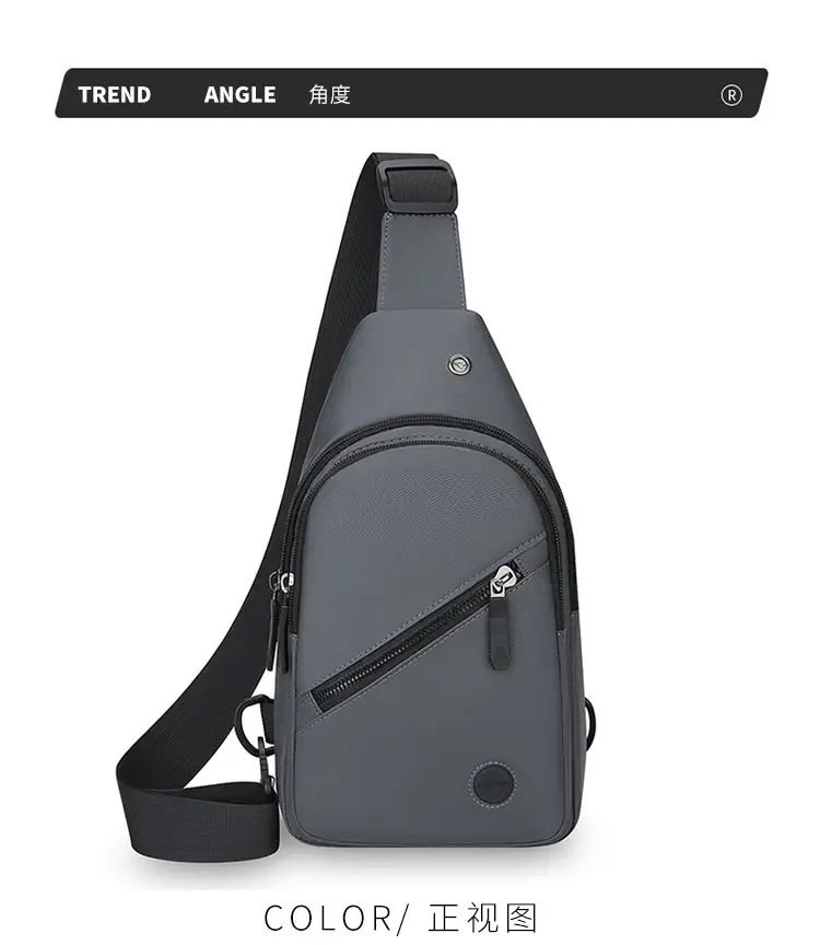 Men's Waterproof Crossbody Bag Blue Large Capacity — feature 23