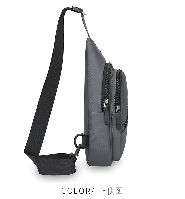 Men's Waterproof Crossbody Bag Blue Large Capacity — feature 25