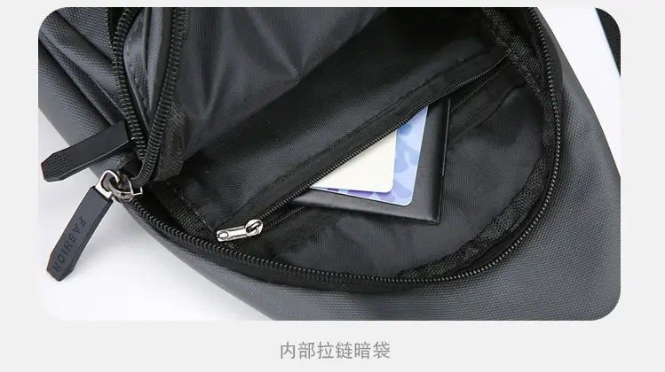 Men's Waterproof Crossbody Bag Blue Large Capacity — feature 31