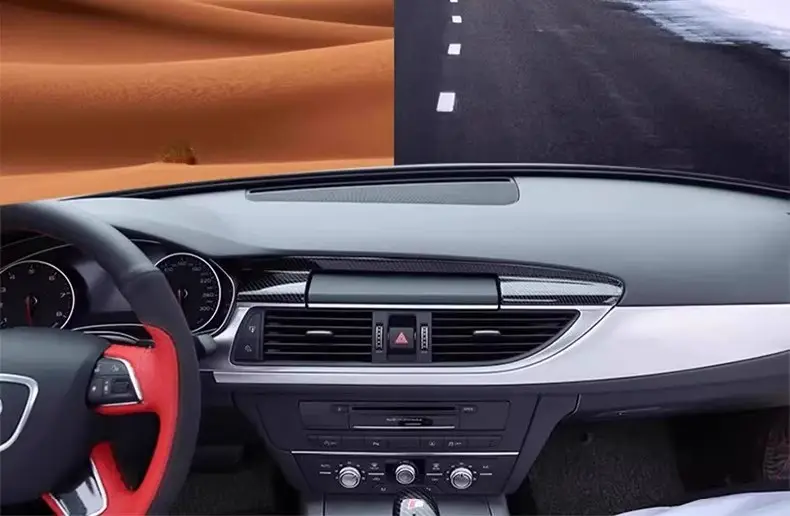 Car central control instrument panel sound insulation sealing rubber strip car interior dust strip front windshield rubber strip center console — feature 12