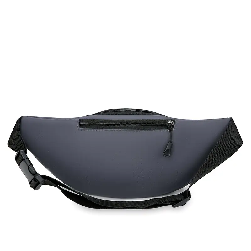 Men's Crossbody Phone Bag Gray Casual Waterproof Belt - Image 6
