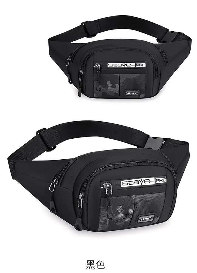Men's Crossbody Phone Bag Gray Casual Waterproof Belt — feature 23