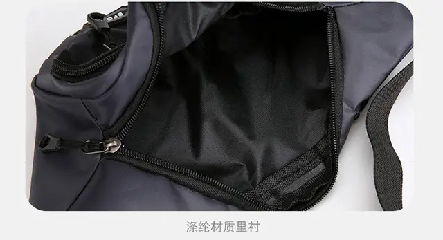 Men's Crossbody Phone Bag Gray Casual Waterproof Belt — feature 32