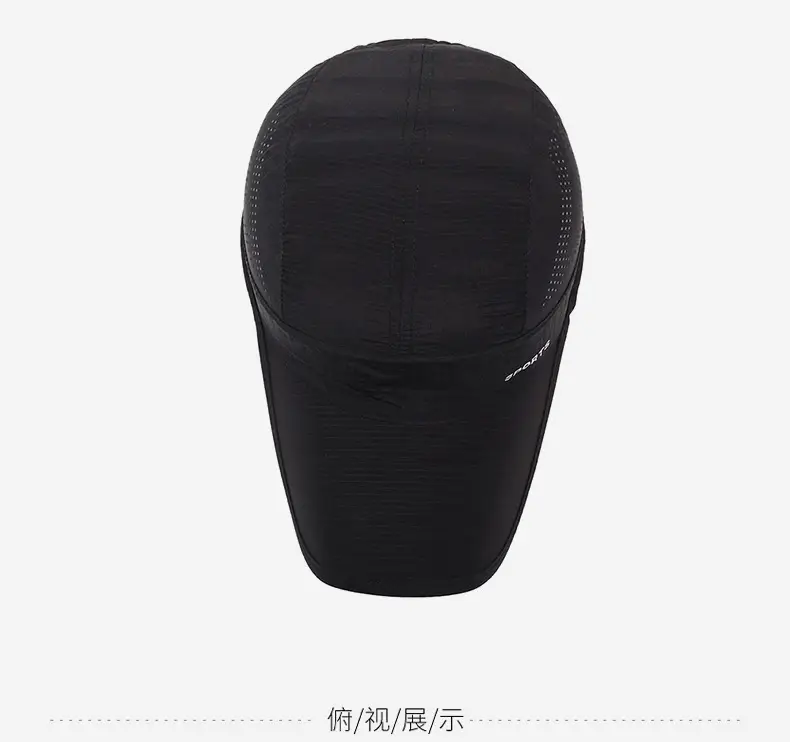 Men Black Sports Cap Summer Wear Multi Color — feature 12