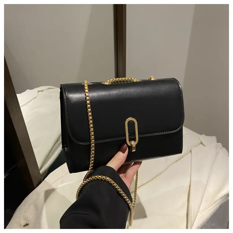 Women Korean Small Black Messenger Bag 2024 Winter — feature 16