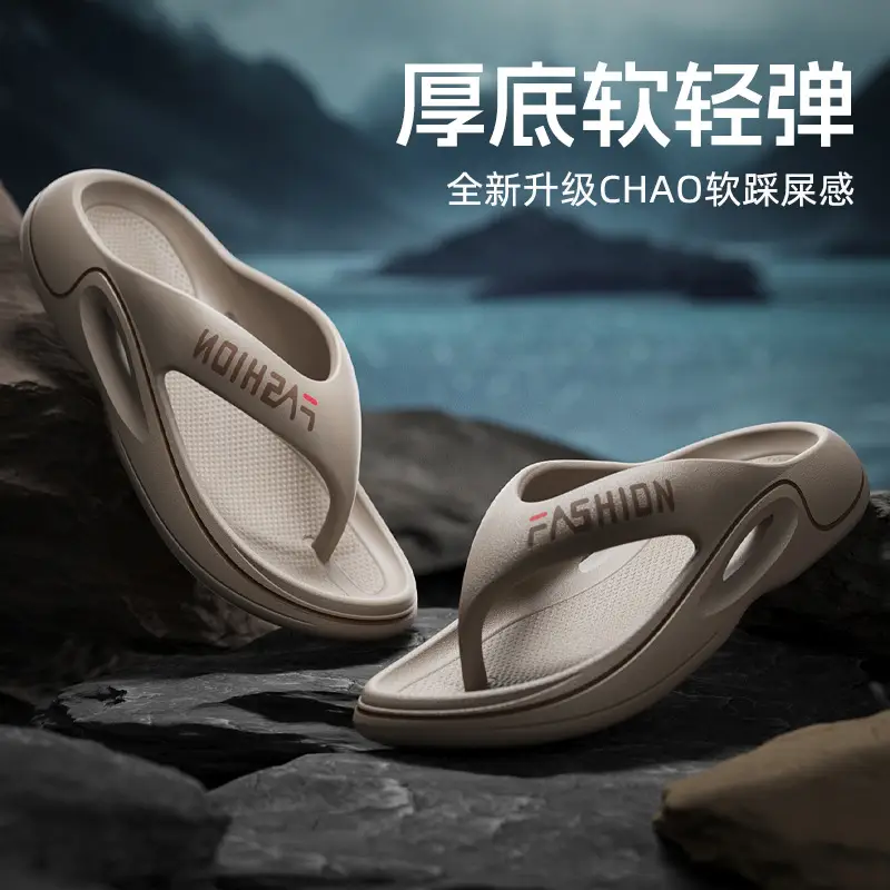 Men's Black EVA Flip-Flops with Non-Slip Sole - Image 7
