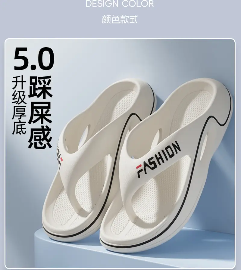 Men's Black EVA Flip-Flops with Non-Slip Sole — feature 16