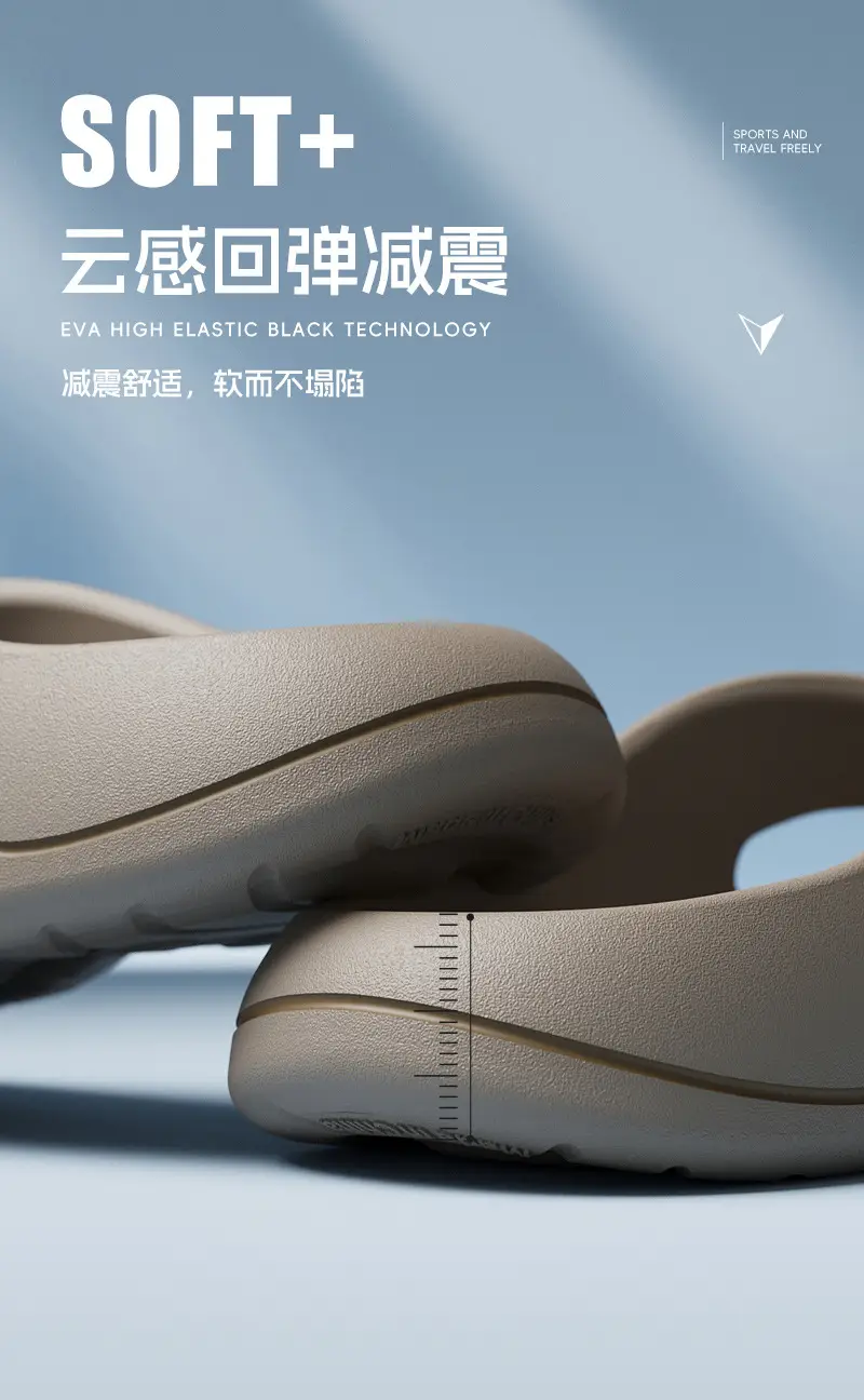 Men's Black EVA Flip-Flops with Non-Slip Sole — feature 7