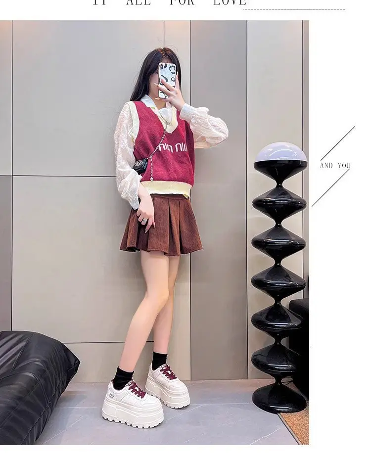 8cm Height-increasing Thick-soled Shoes Leather White Shoes Women's 2025 Spring New All-match Platform Shoes Casual Comfortable Board Shoes — feature 13