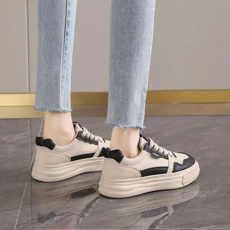 Women's Thick White Veneer Casual Sneakers 2025 - Image 6