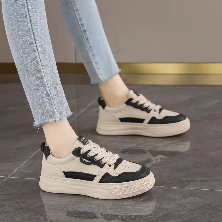 Women's Thick White Veneer Casual Sneakers 2025 — feature 4