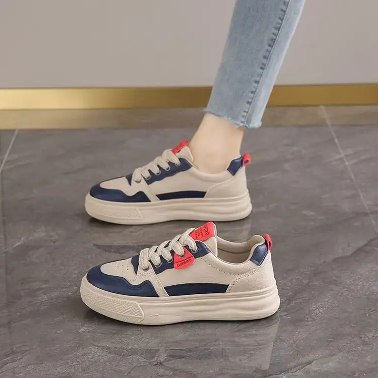 Women's Thick White Veneer Casual Sneakers 2025 - Image 2