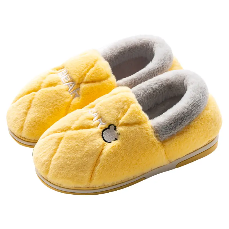 Men's Cotton Slippers for Autumn and Winter, Indoor, Closed Heel, Home Use, Fleece-Lined, Thickened, Warm, Women's Wool Cotton Shoes, Men's Style, Casual for Home Use - Image 9