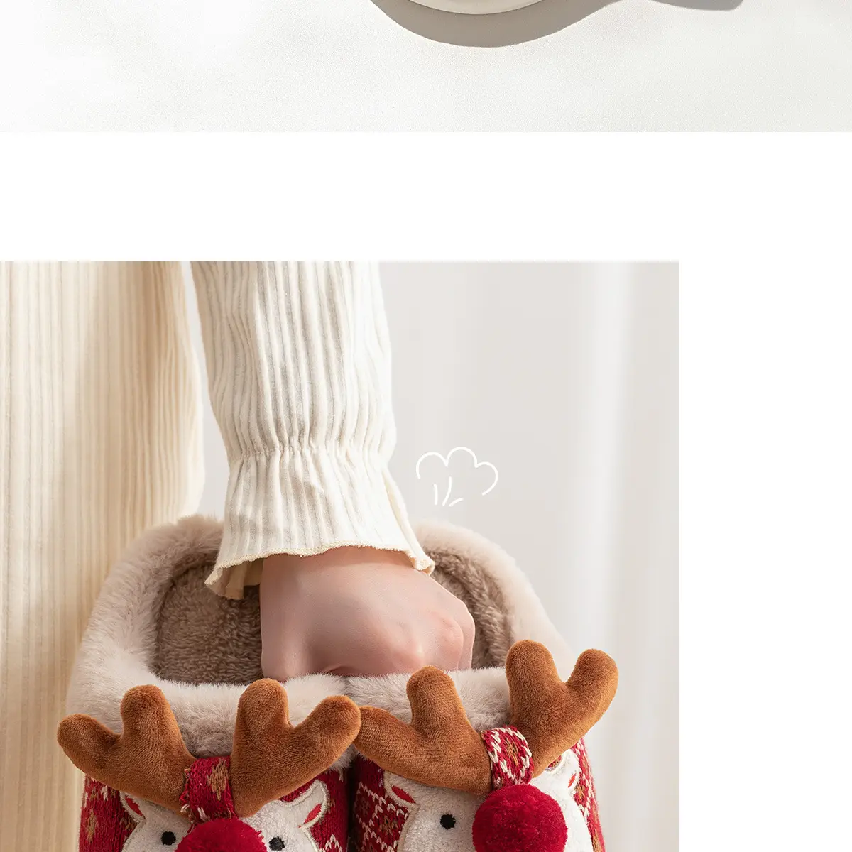Christmas Elk Cotton Slippers Women Winter 2026 — feature 11
