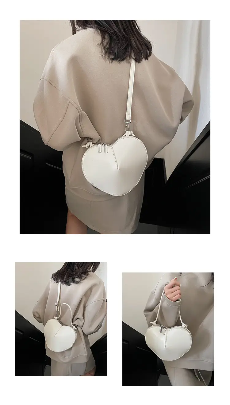Red Heart-Shaped Women's Shoulder Bag — feature 14
