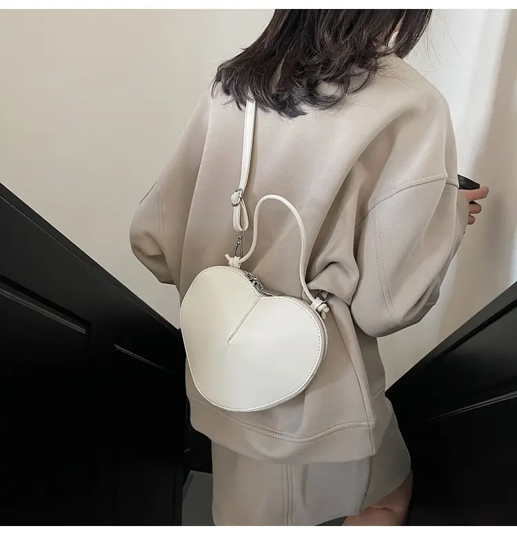 Red Heart-Shaped Women's Shoulder Bag — feature 36