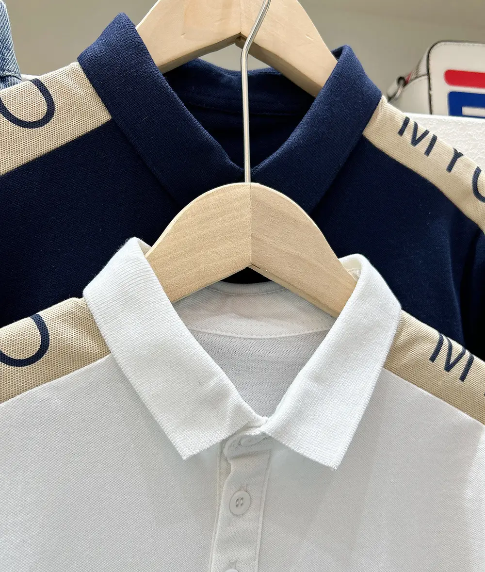 Boys Grey Polo Shirt 2025 Summer Korean Style — feature 6