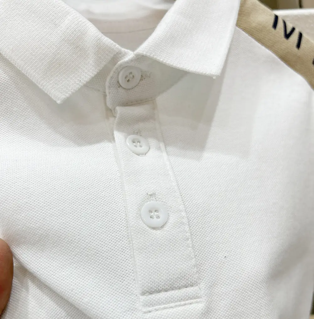 Boys Grey Polo Shirt 2025 Summer Korean Style — feature 9