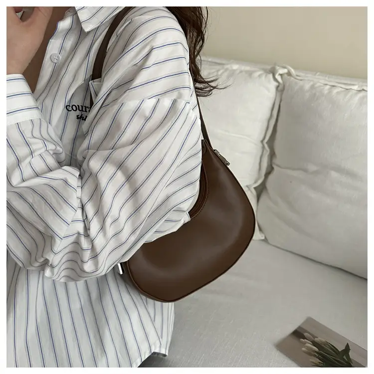 Women's French Style Beige Shoulder Bag 2024 — feature 14