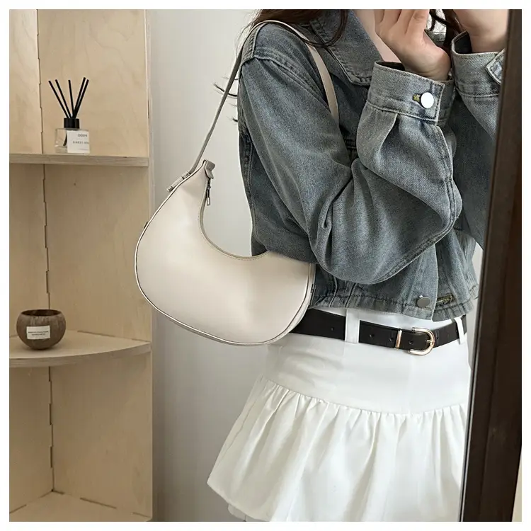 Women's French Style Beige Shoulder Bag 2024 — feature 19