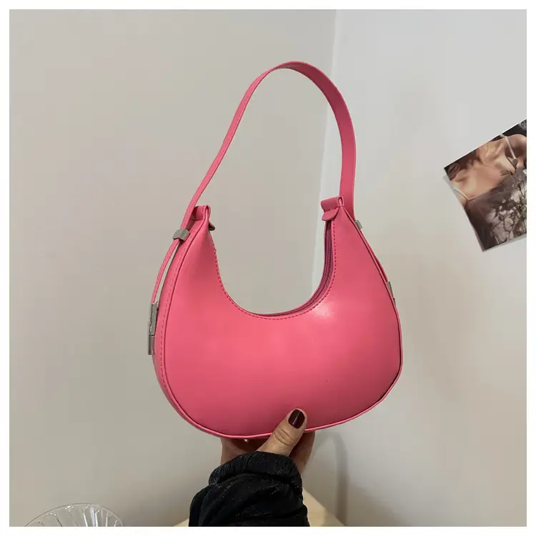 Women's French Style Beige Shoulder Bag 2024 - Image 3