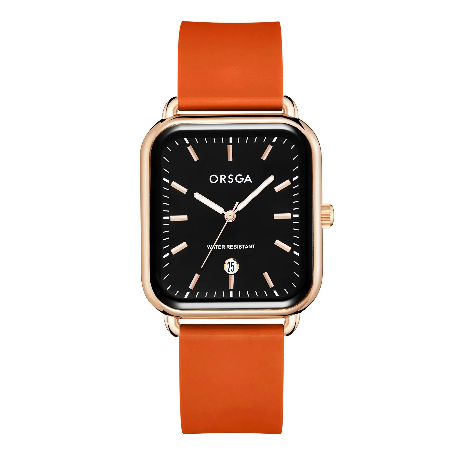 ORSGA Women's Square Watch with Rose Gold Band - Image 13