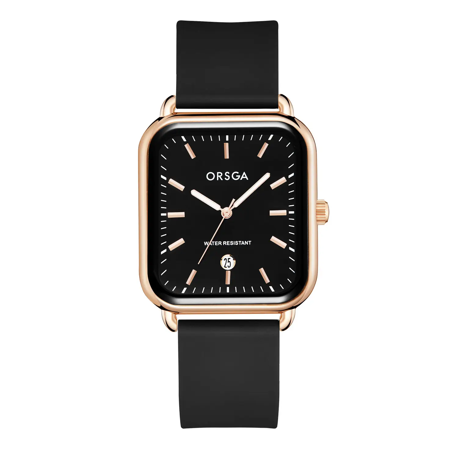 ORSGA Women's Square Watch with Rose Gold Band - Image 15