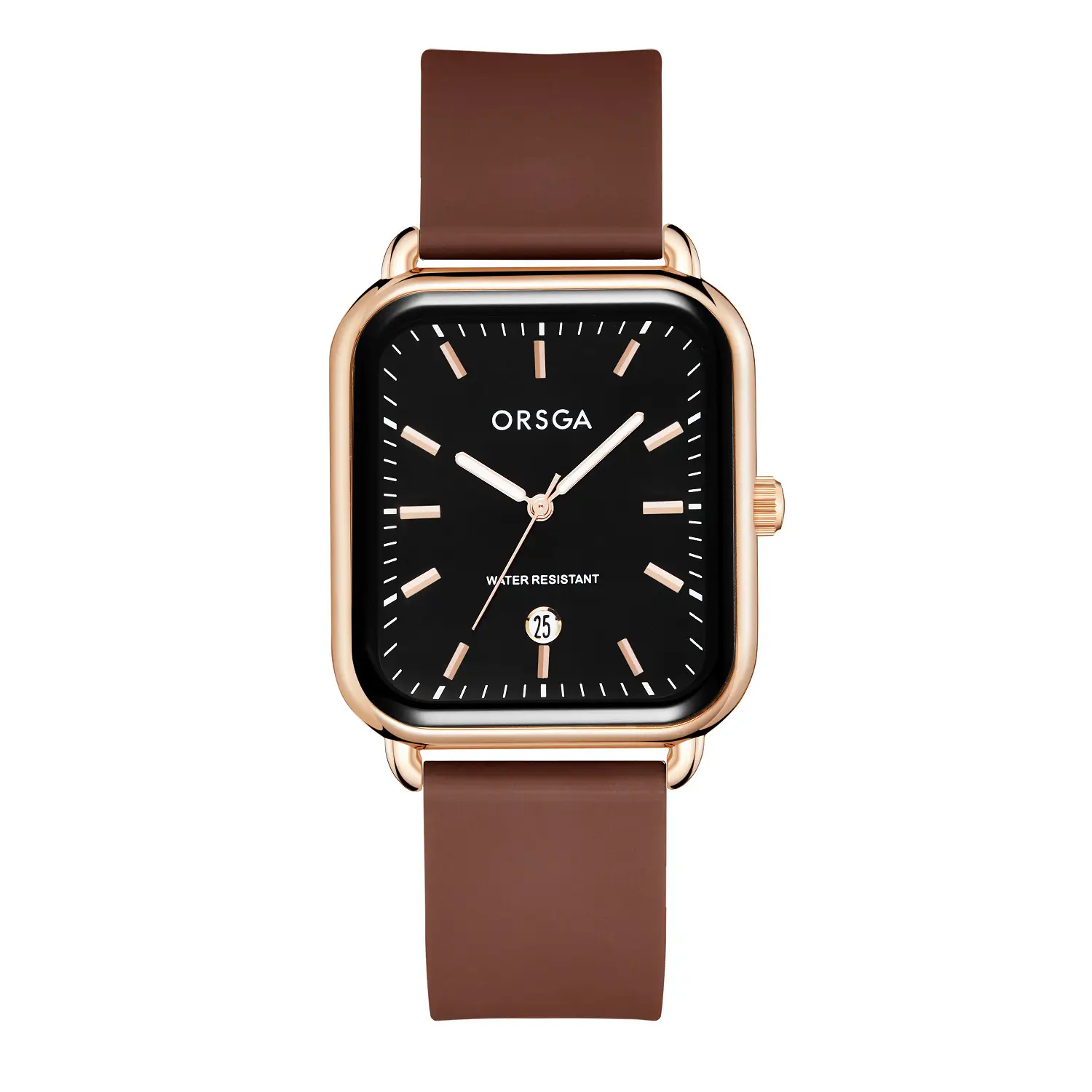 ORSGA Women's Square Watch with Rose Gold Band - Image 19